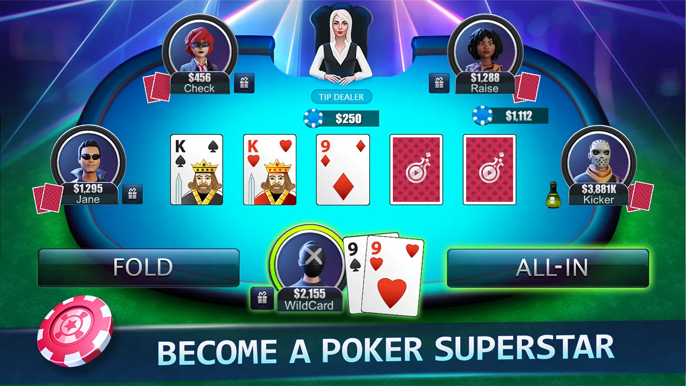 Texas Holdem Poker Face Online screenshot 1