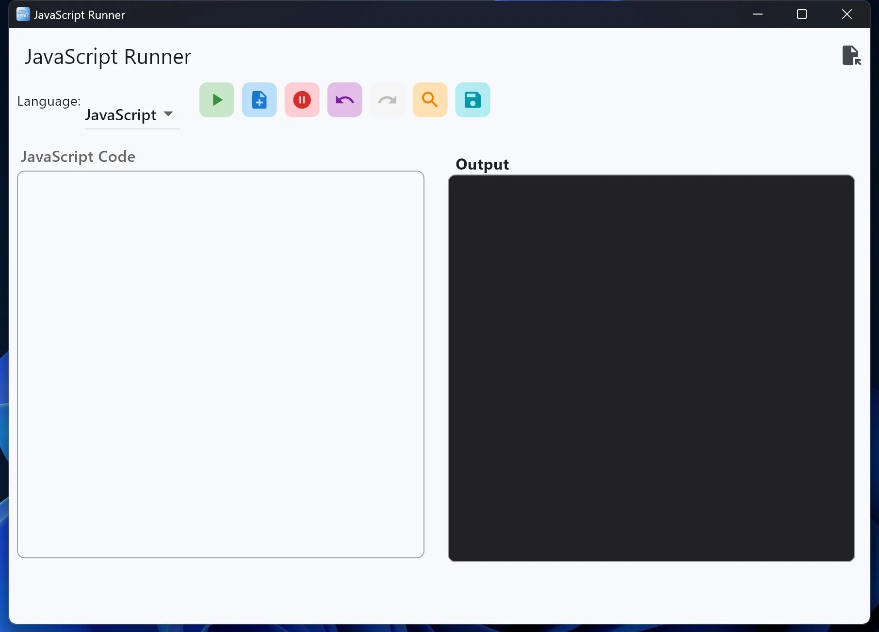Node.js/JavaScript Runner screenshot 2