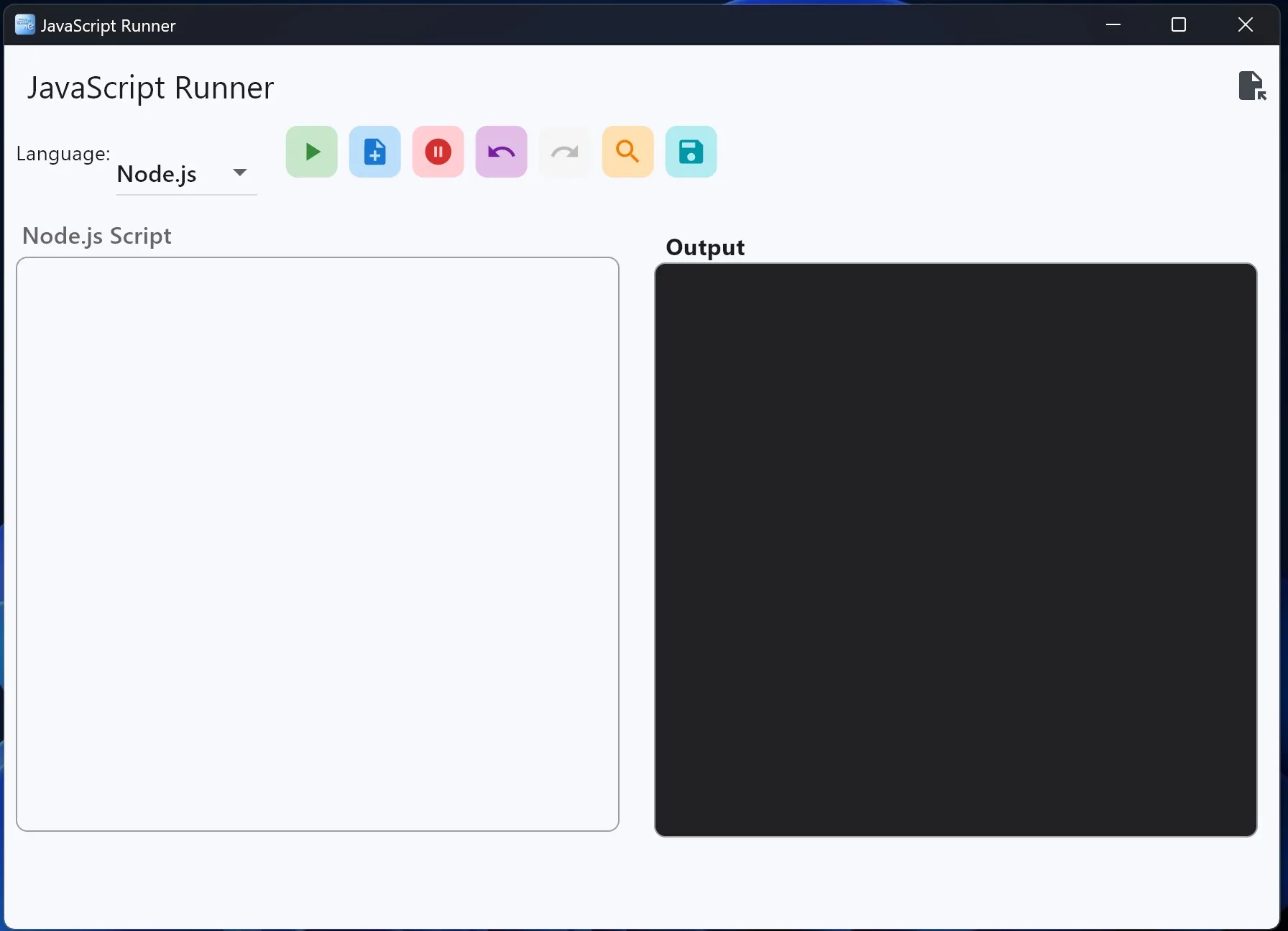 Node.js/JavaScript Runner screenshot 3