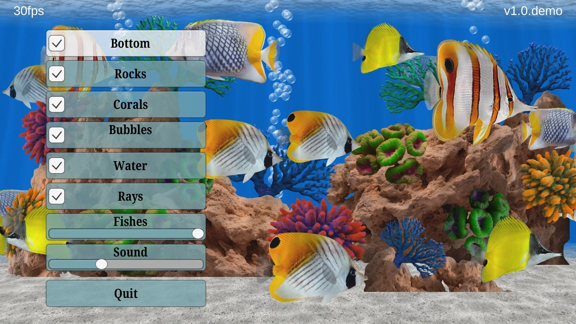 Butterfly Fish Aquarium - 3D Fish Reef Tank screenshot 1