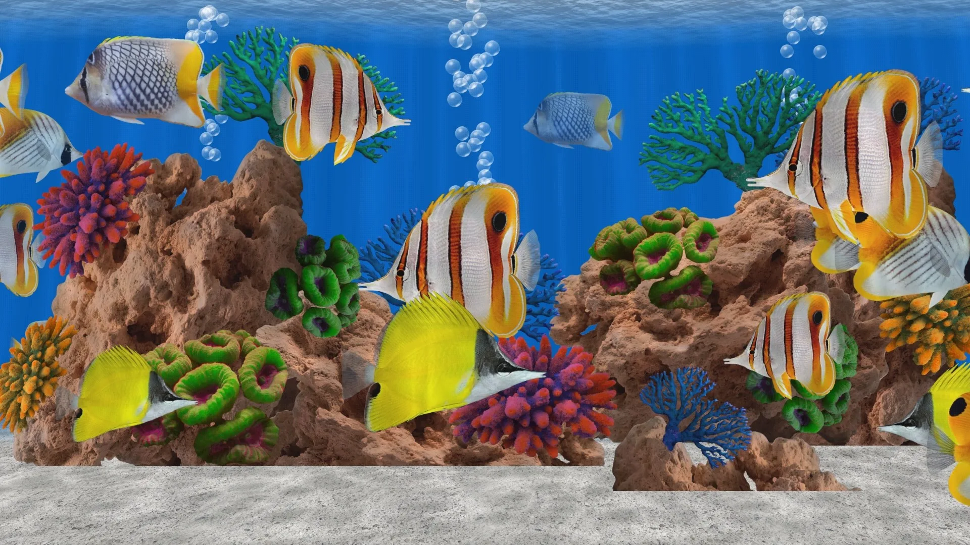 Butterfly Fish Aquarium - 3D Fish Reef Tank screenshot 2