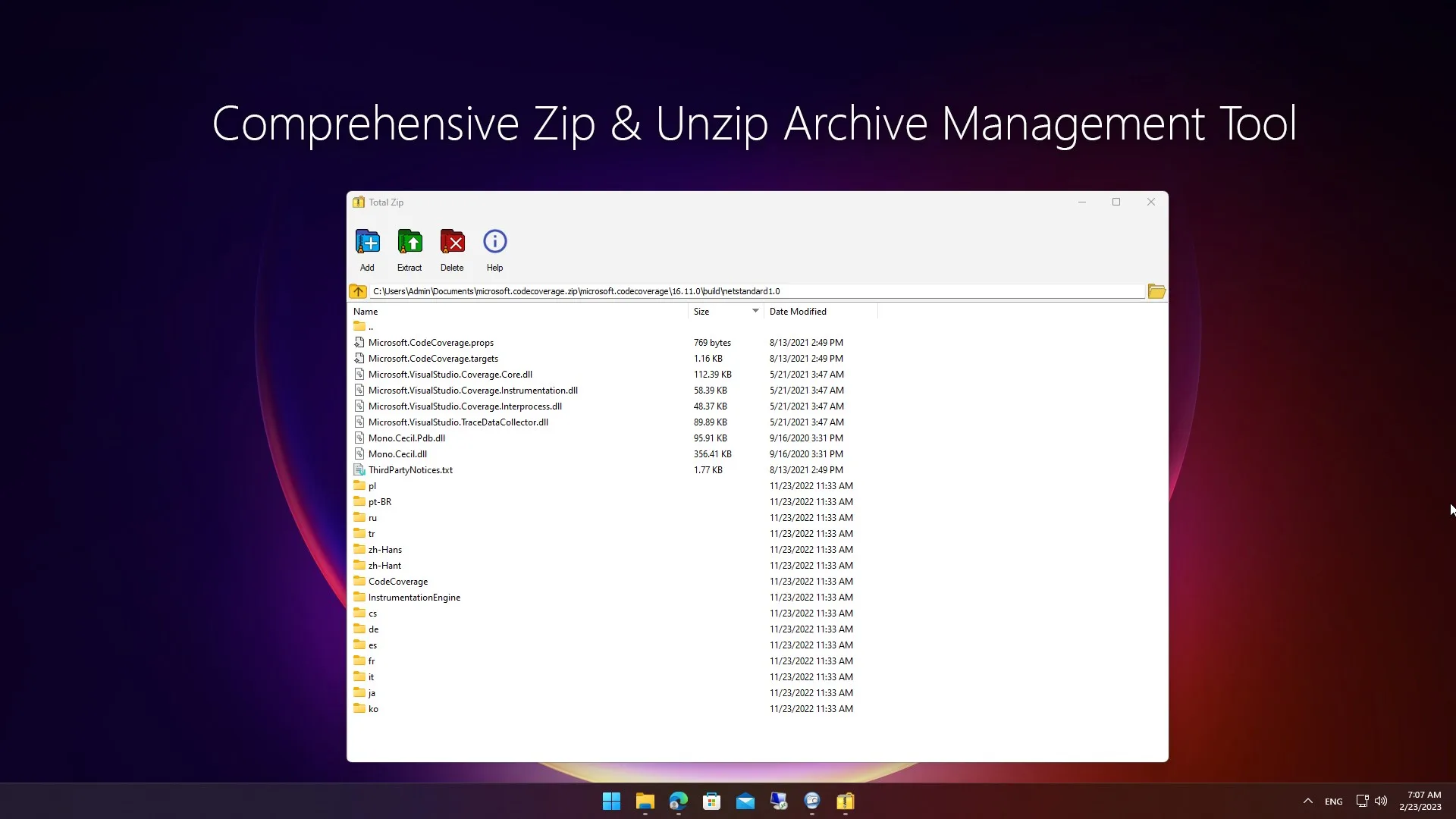 Total Zip: Rar, Zip and 7Z Extractor screenshot 2