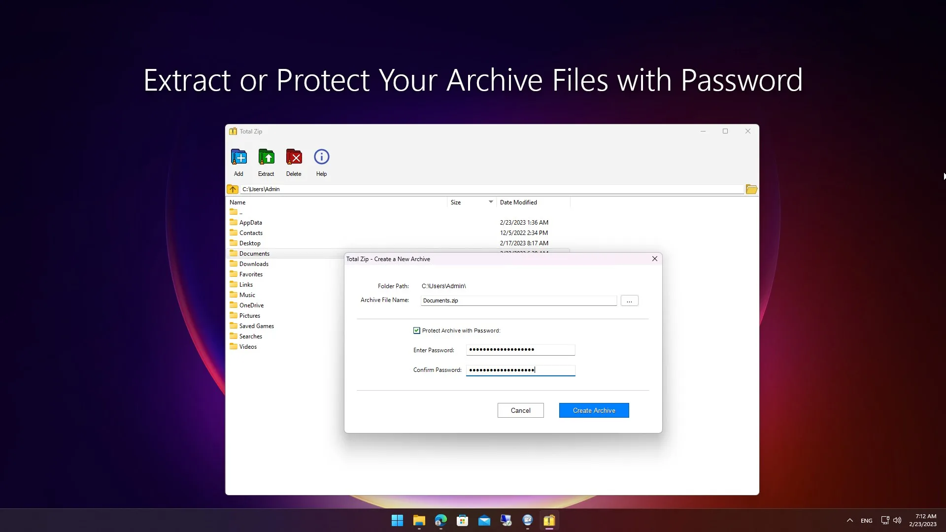 Total Zip: Rar, Zip and 7Z Extractor screenshot 3