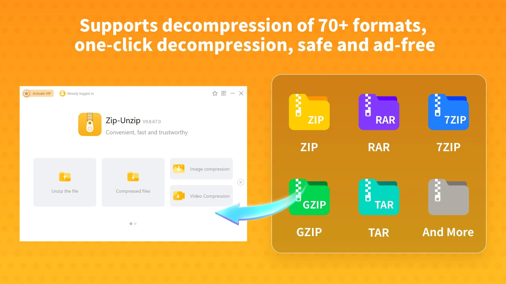 Zip Unzip - rar,&7z compression screenshot 1