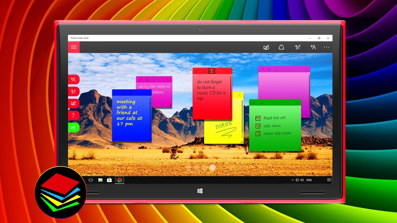 Sticker Notes Gold screenshot 2