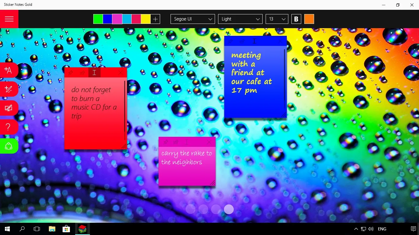 Sticker Notes Gold screenshot 4