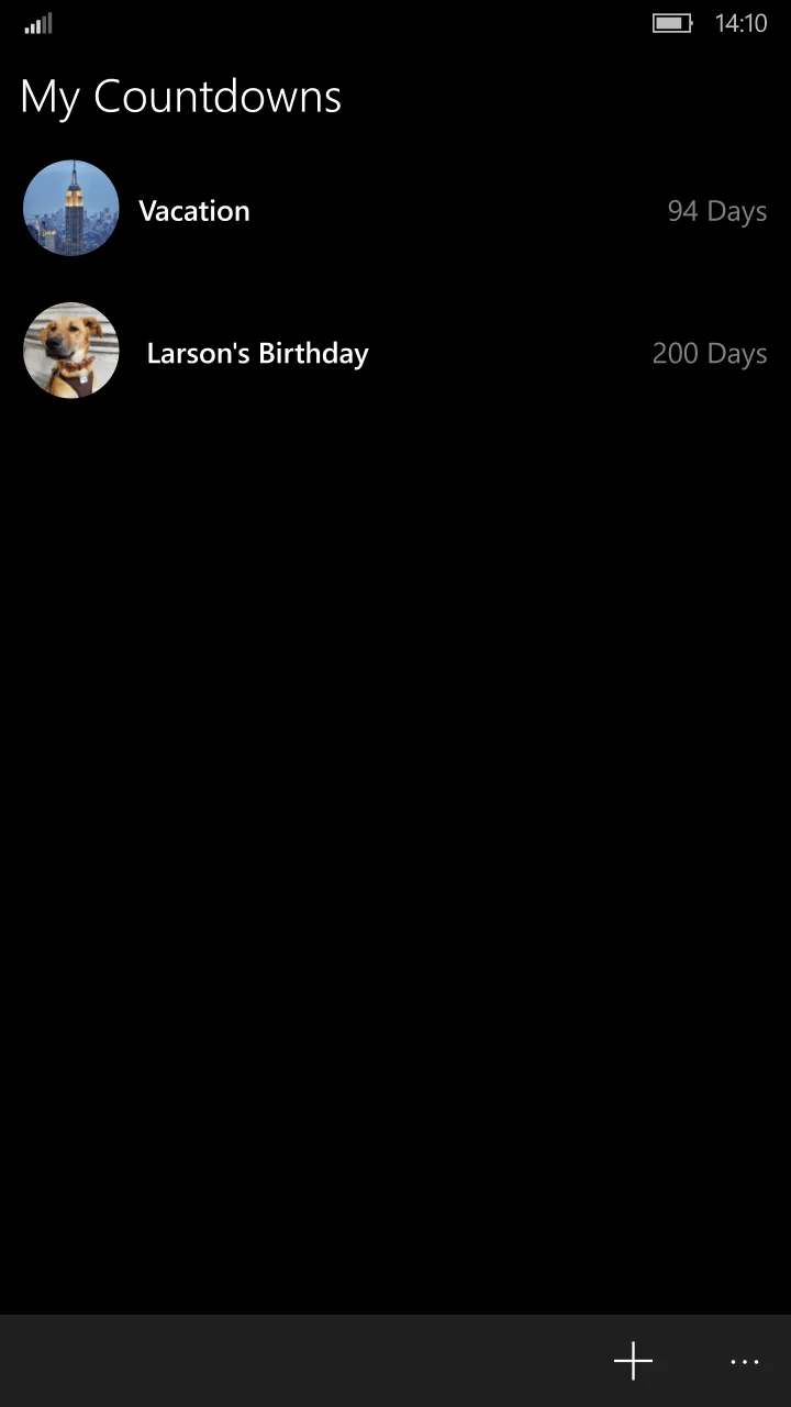 Countdown+ screenshot 2