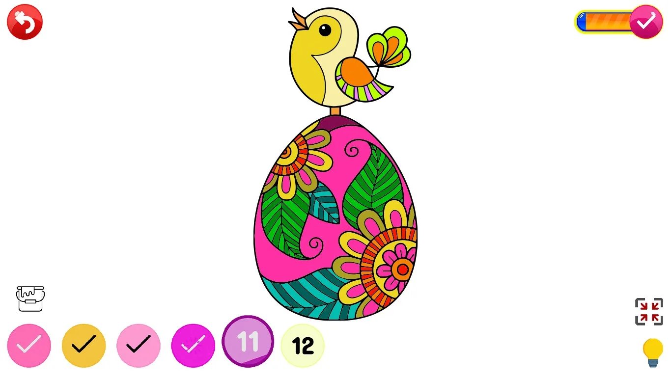 Easter Eggs Color by Number Painting Book screenshot 3