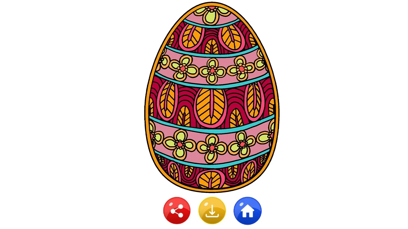 Easter Eggs Color by Number Painting Book screenshot 4