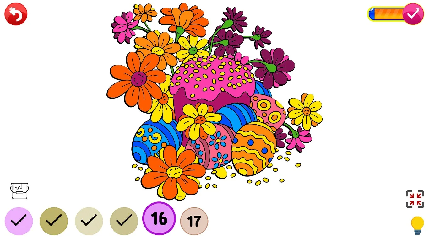Easter Eggs Color by Number Painting Book screenshot 5