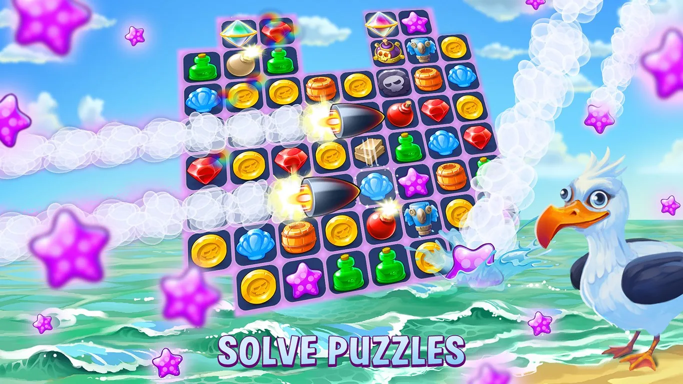 Pirates & Pearls: Match, build & design screenshot 1
