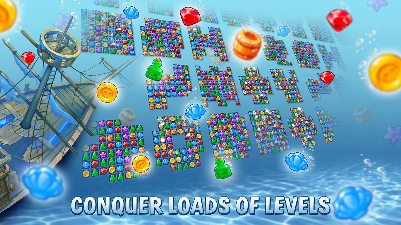 Pirates & Pearls: Match, build & design screenshot 5
