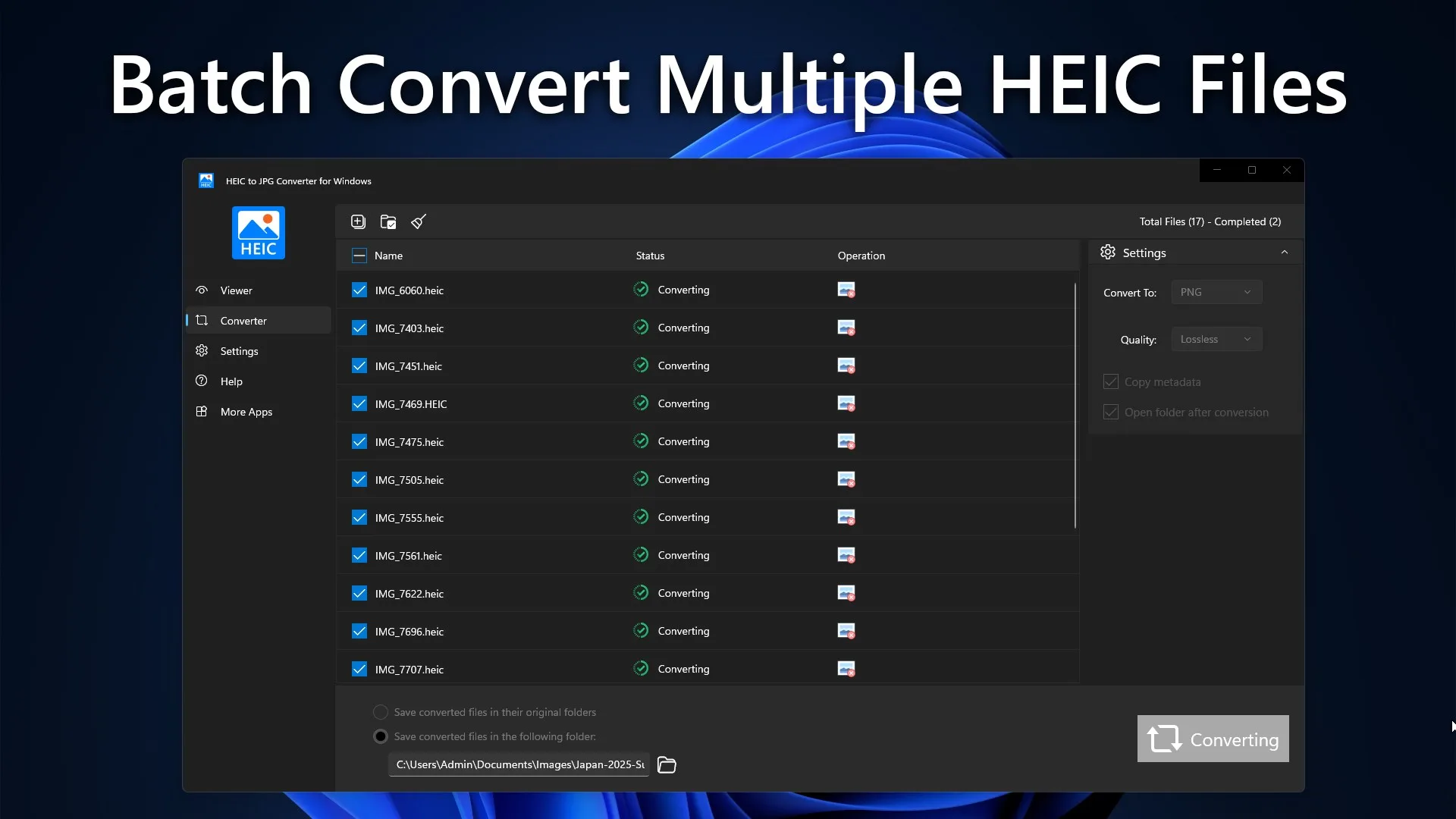 HEIC to JPG Converter for Windows screenshot 1