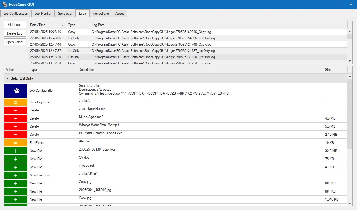 RoboCopy GUI screenshot 4