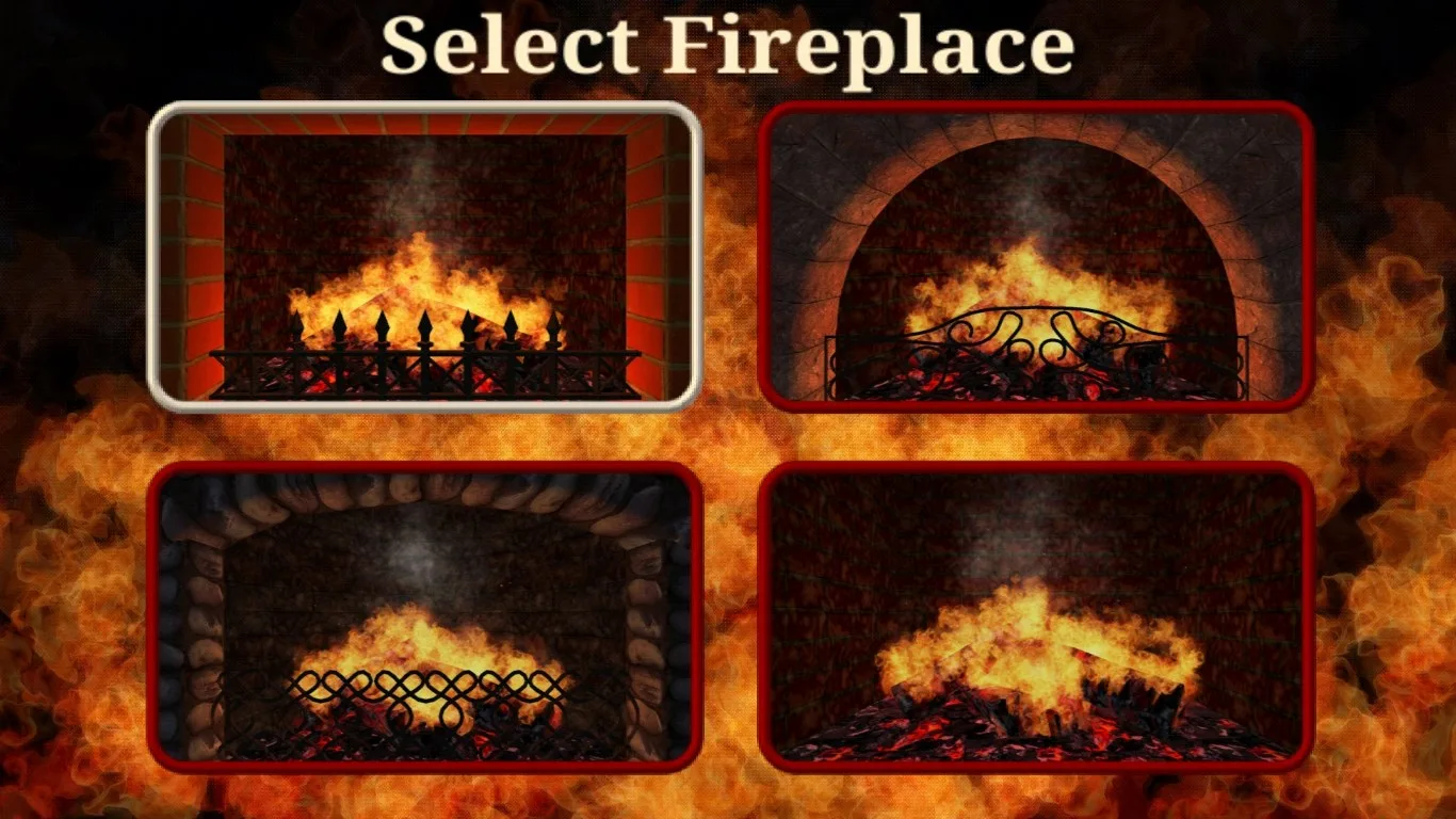 Realistic Fireplace TV - 3D Virtual Fireplace screenshot 1