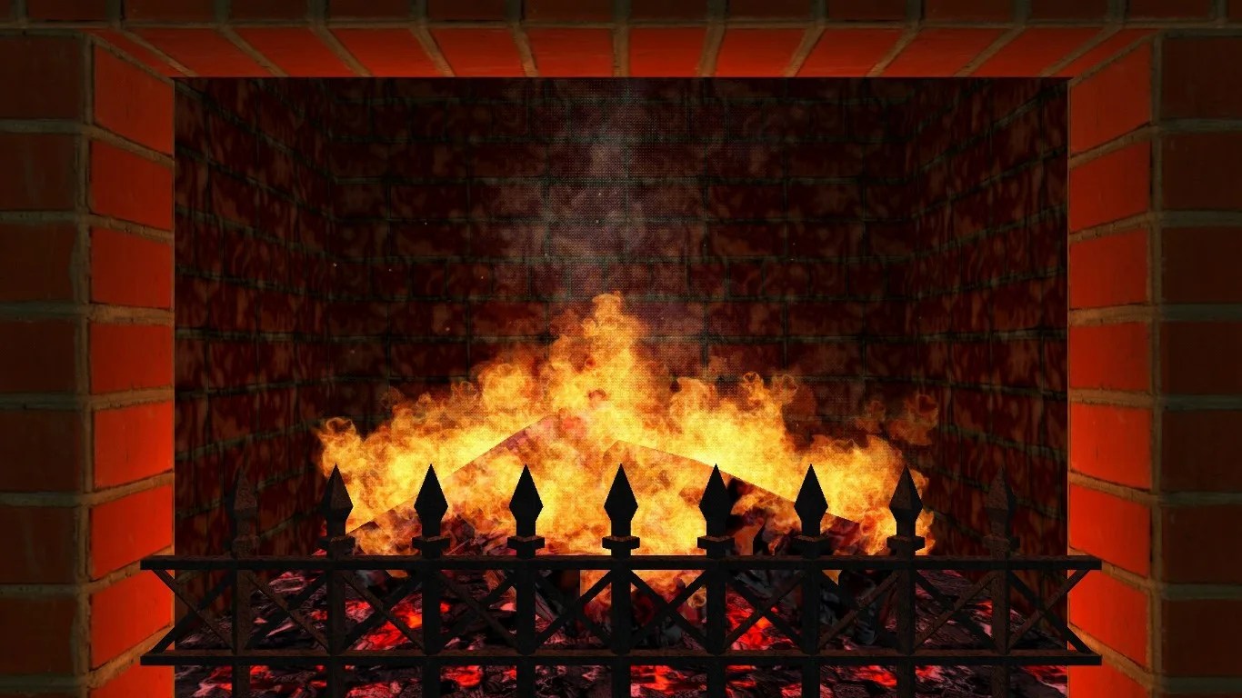 Realistic Fireplace TV - 3D Virtual Fireplace screenshot 2