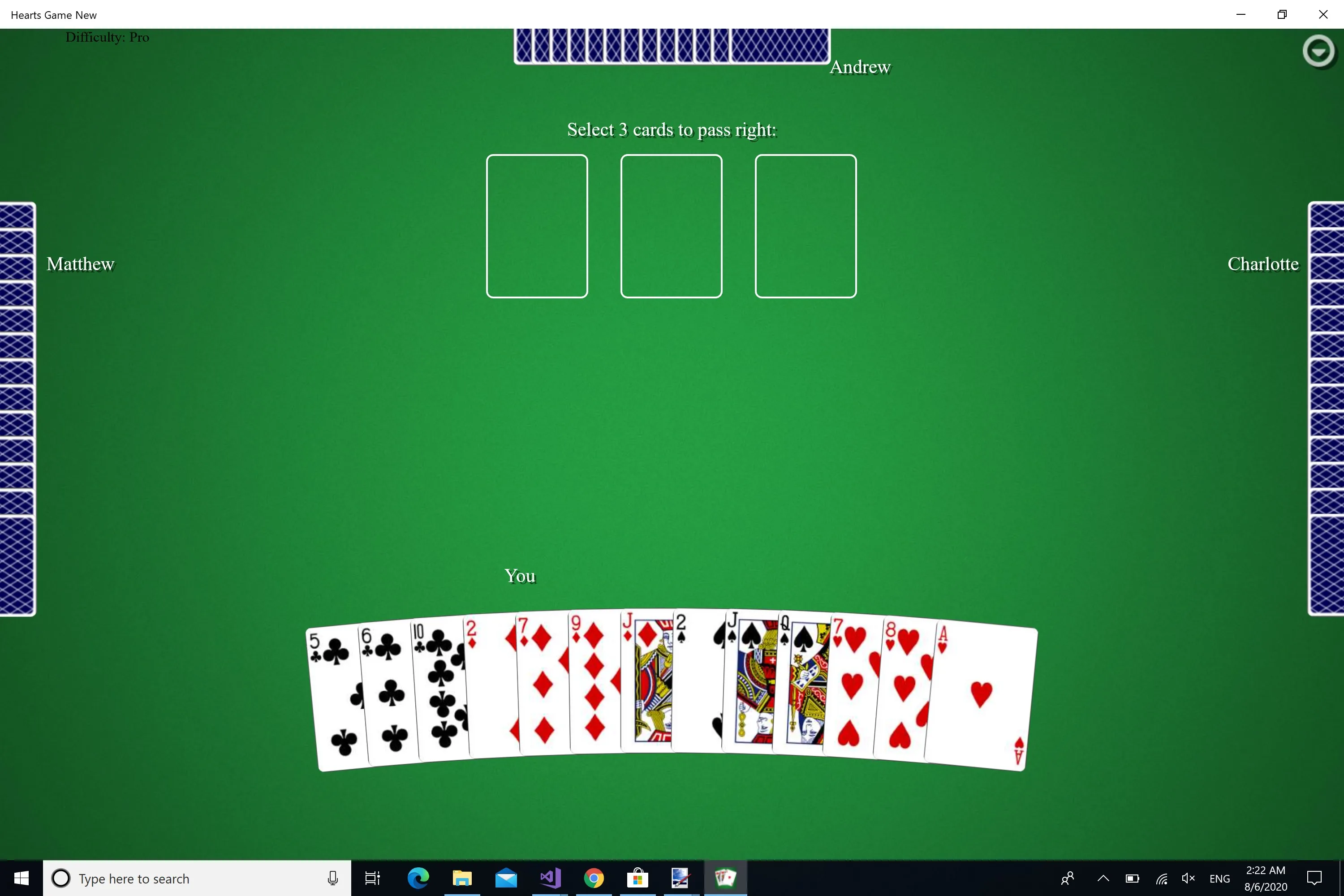 Hearts Game New screenshot 2