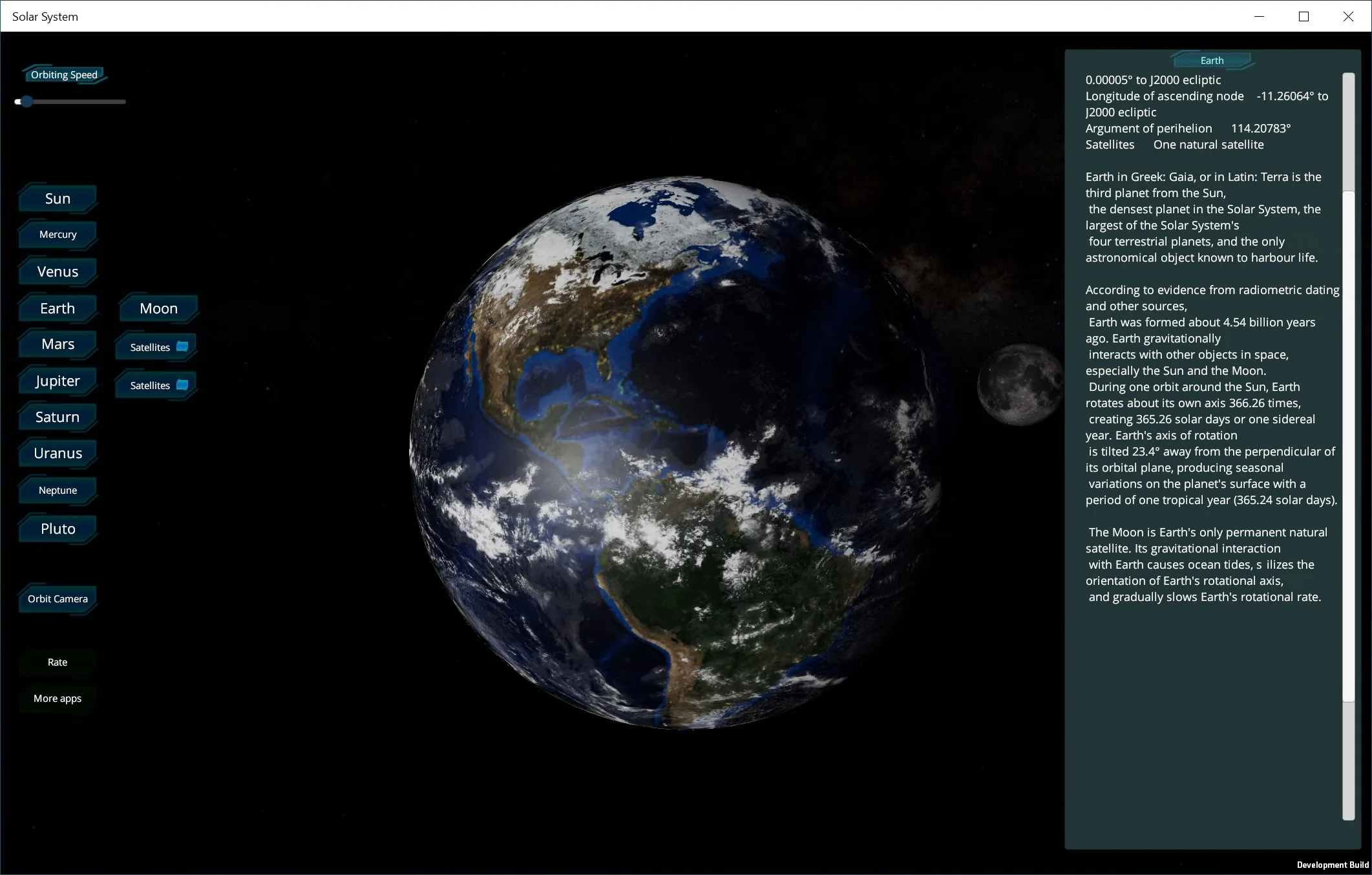 Solar System - 3D overview screenshot 2