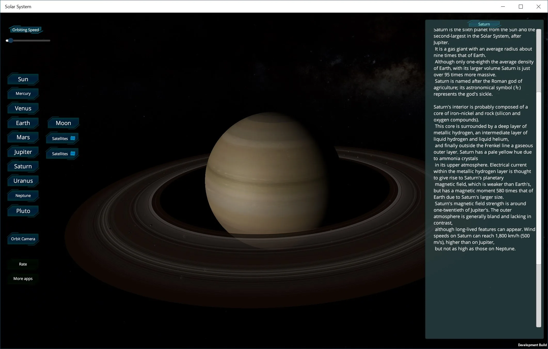 Solar System - 3D overview screenshot 3