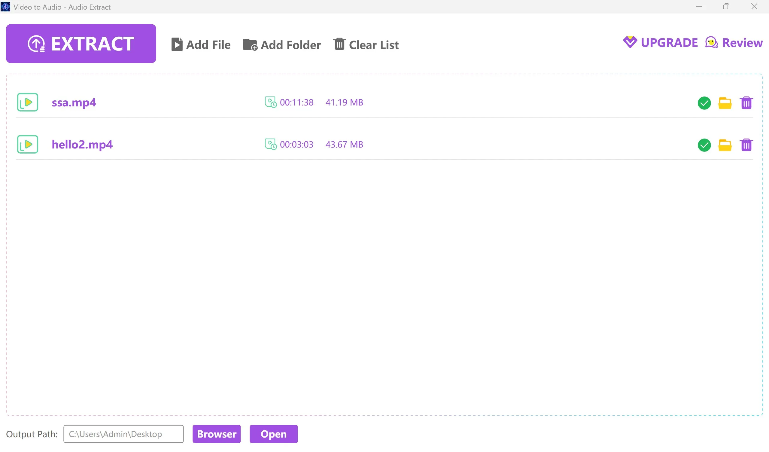 Video to Audio - Audio Extract screenshot 3