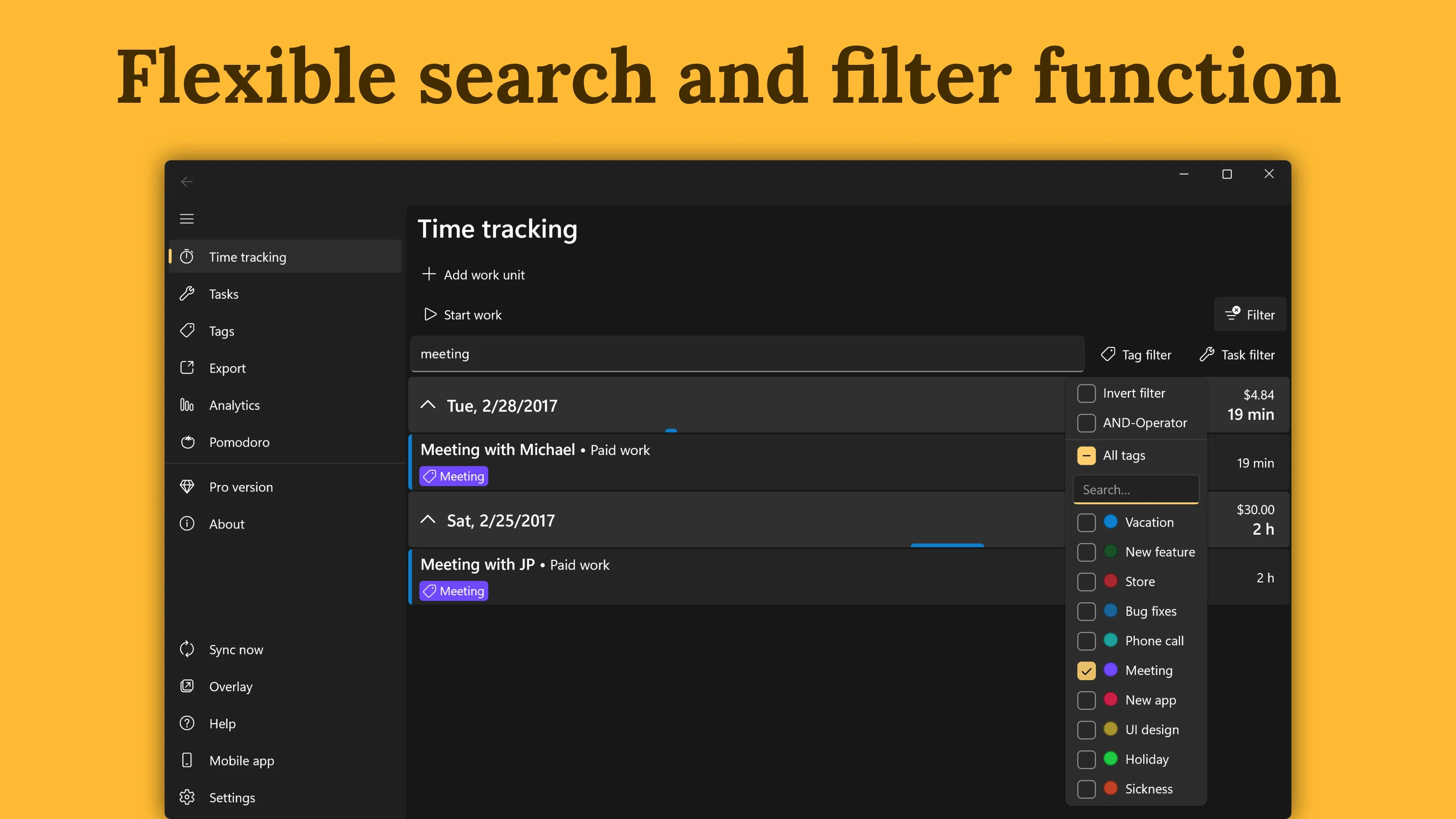 WorkingHours: Time Tracking, Hours Tracker, Timesheet screenshot 5