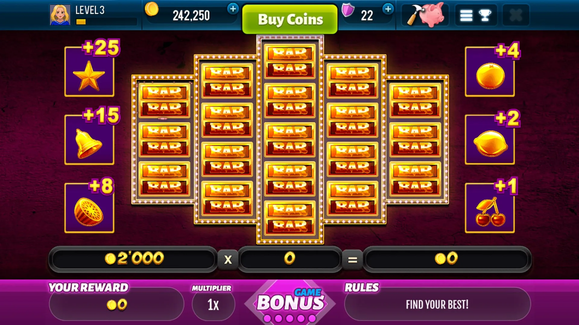 Golden Bars Slots screenshot 2