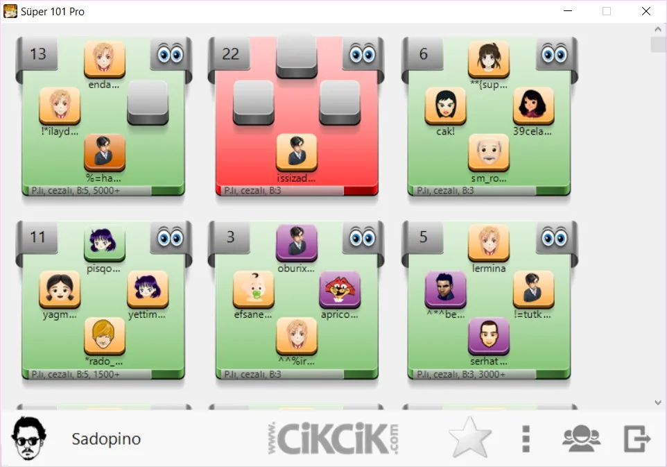 101 Okey cikcik.com screenshot 4