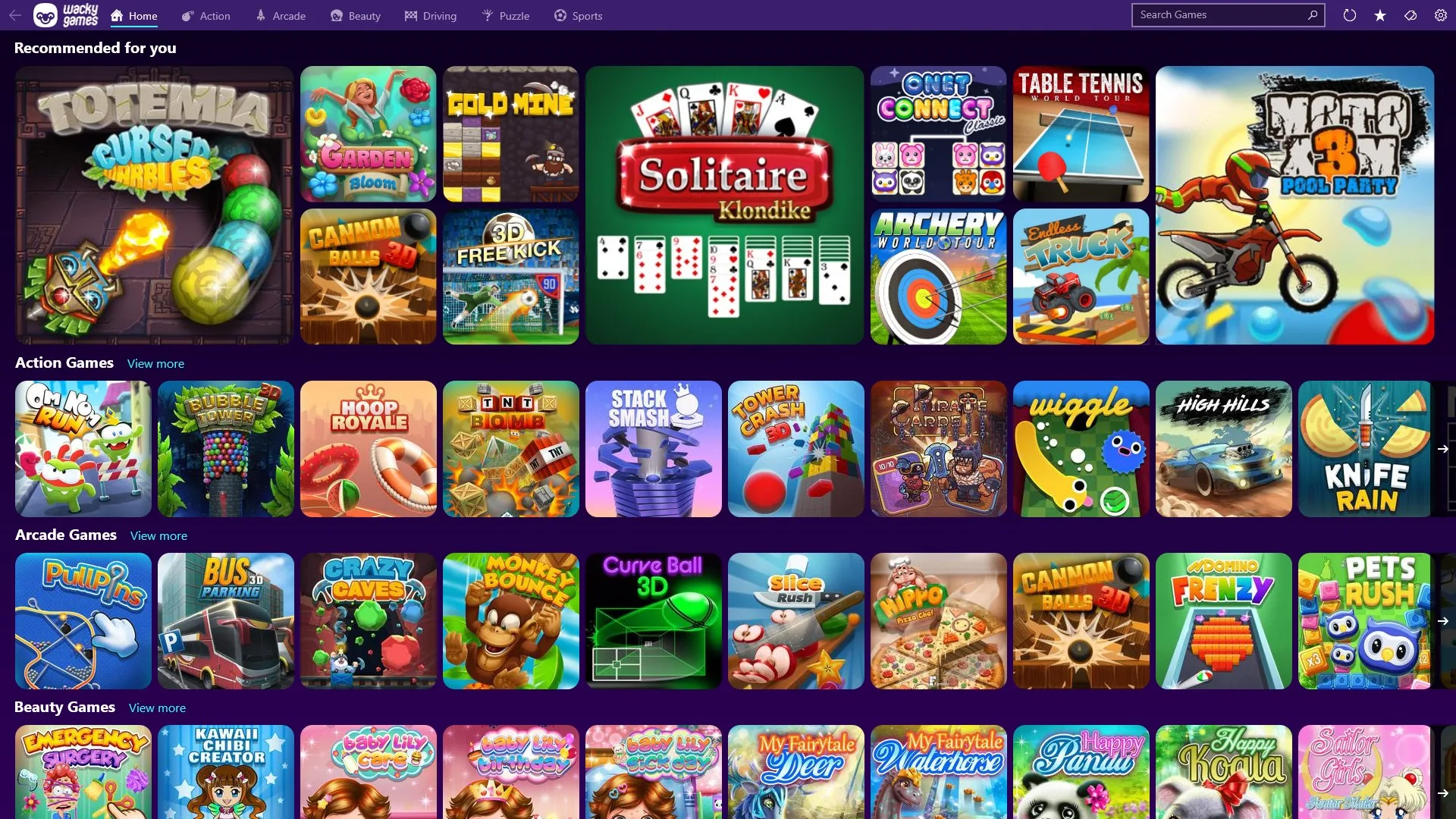 Wacky Games screenshot 1