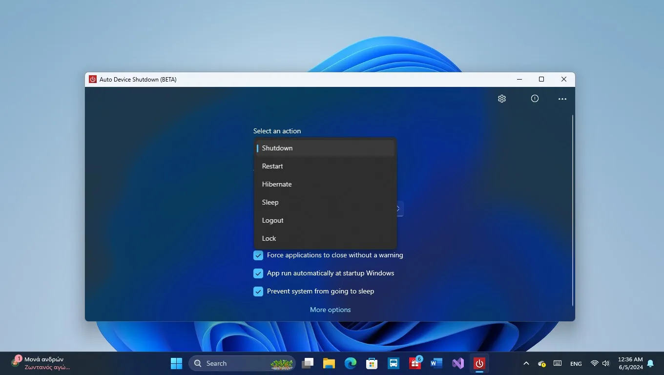 Auto Device Shutdown screenshot 3