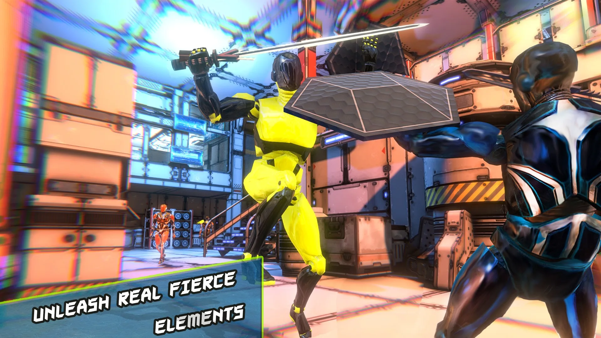 Futuristic Sci-Fi Robot Sword Battle screenshot 1