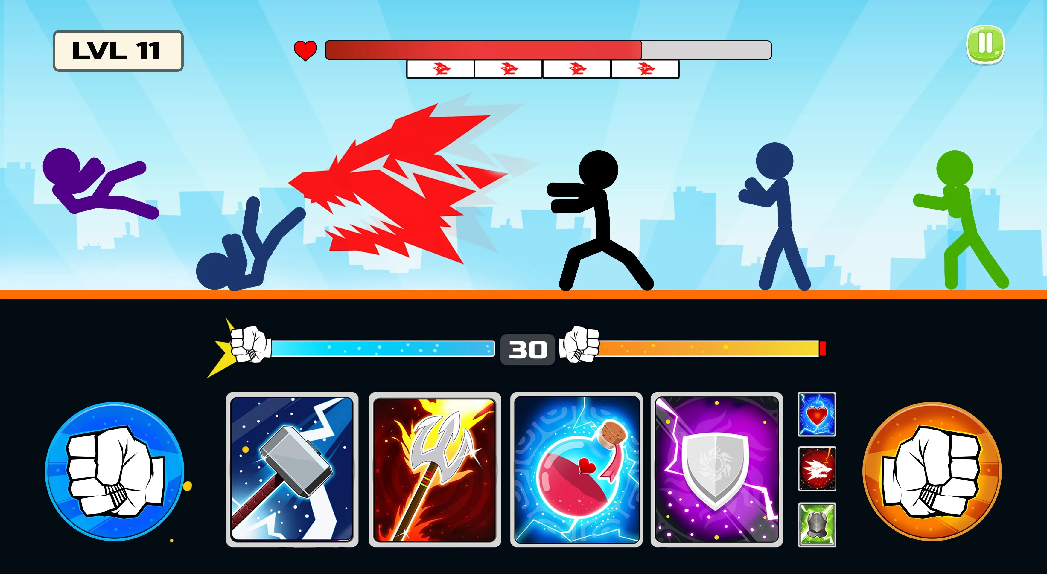 Stickman Fighter : Mega Brawl screenshot 2