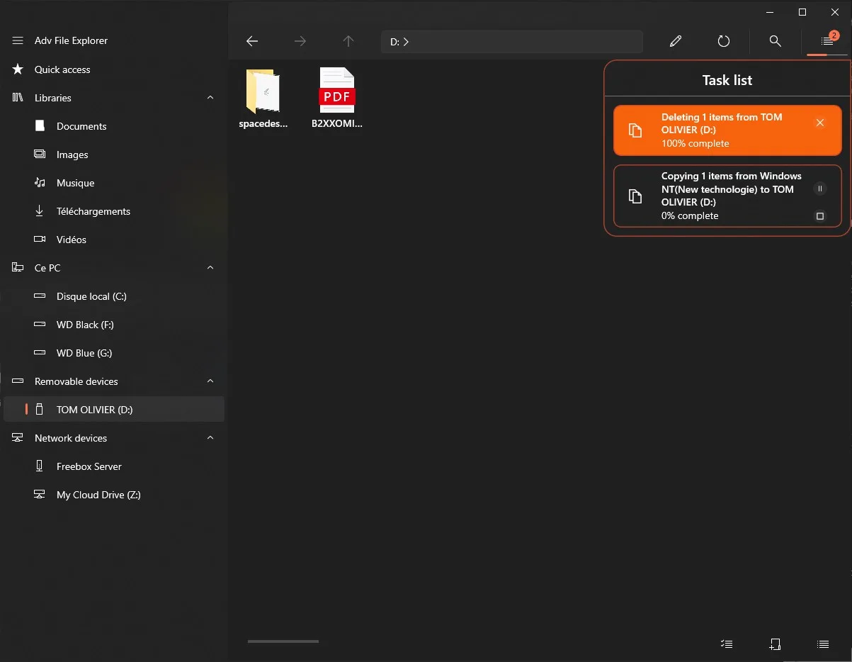 Adv File Explorer screenshot 1