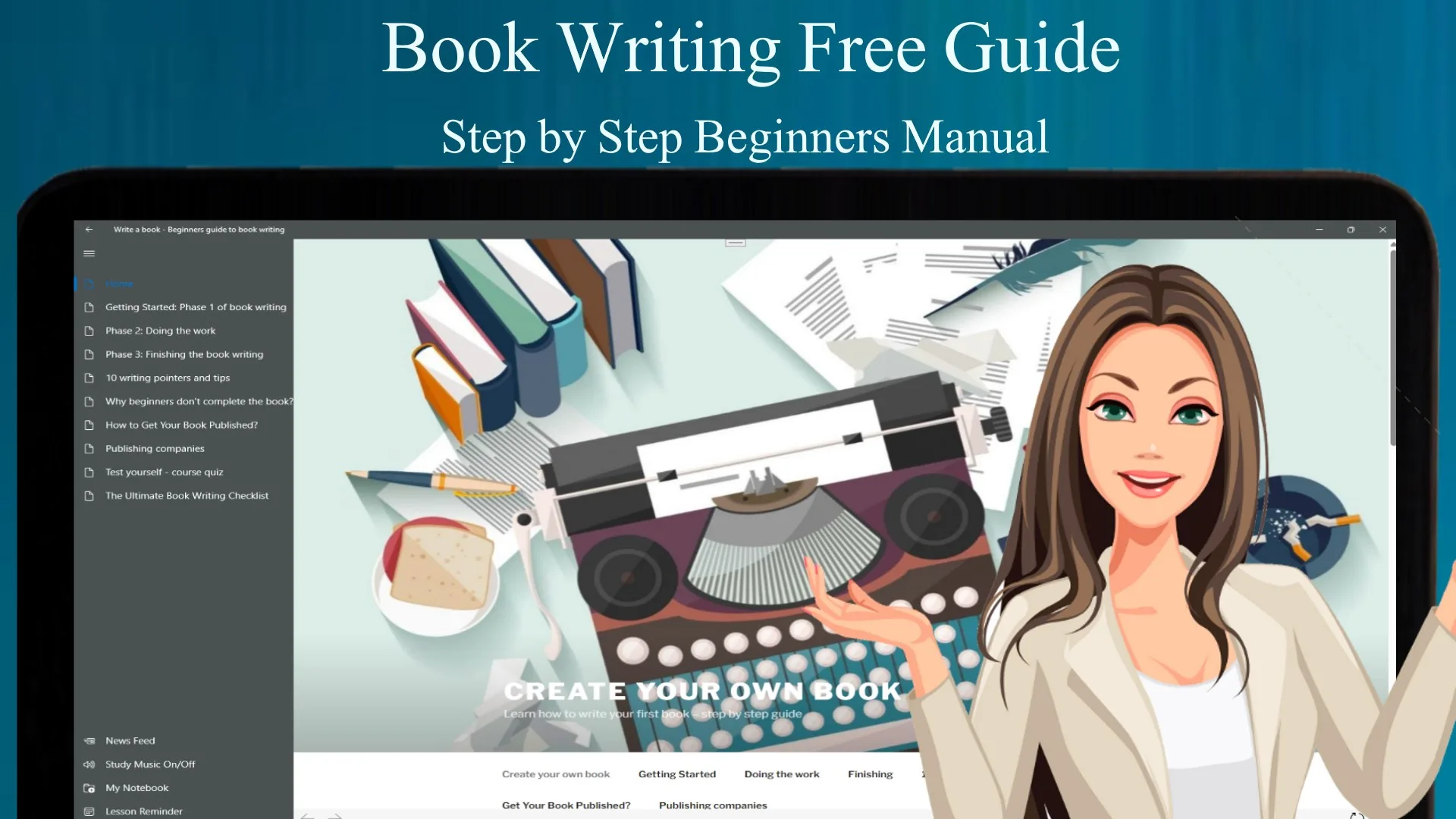 Write a book - Beginners guide to book writing screenshot 1