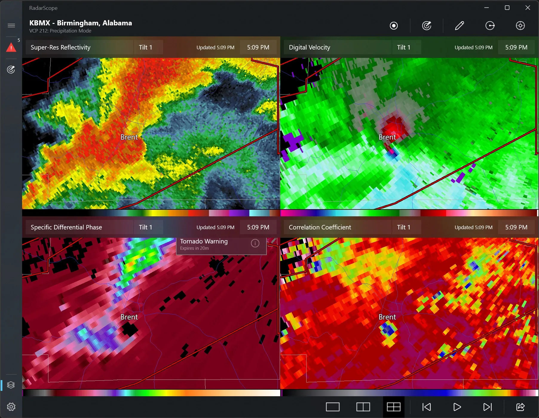 RadarScope screenshot 3