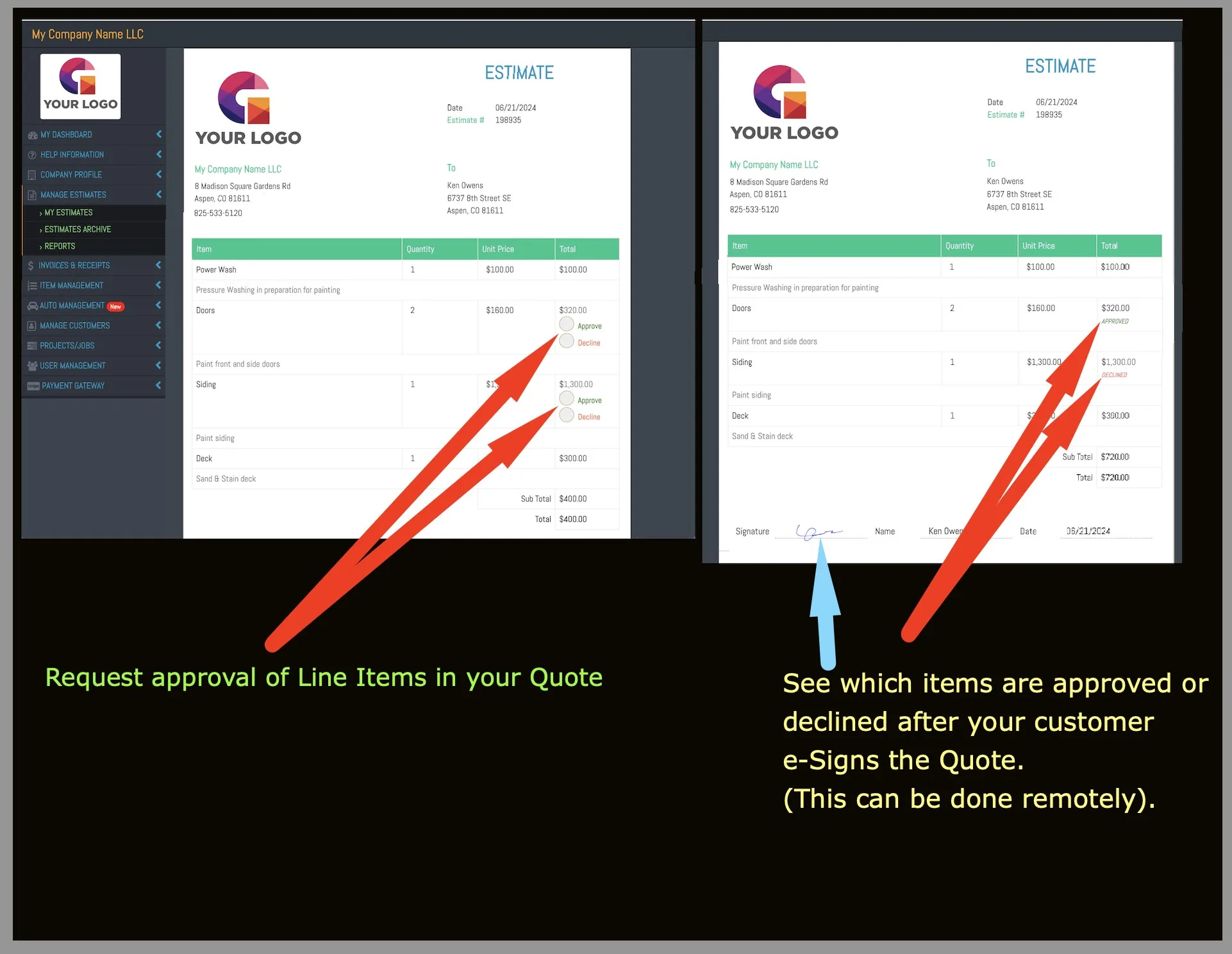 Estimate & Invoice Maker screenshot 1