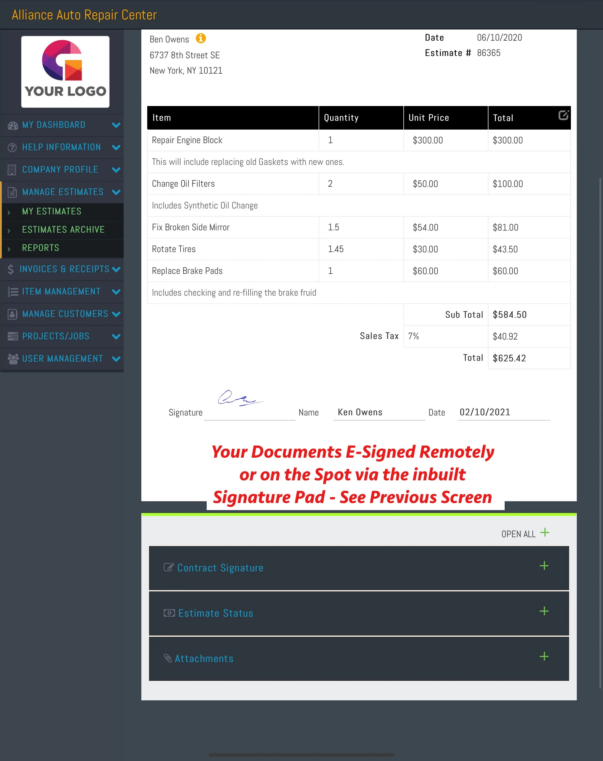 Estimate & Invoice Maker screenshot 3