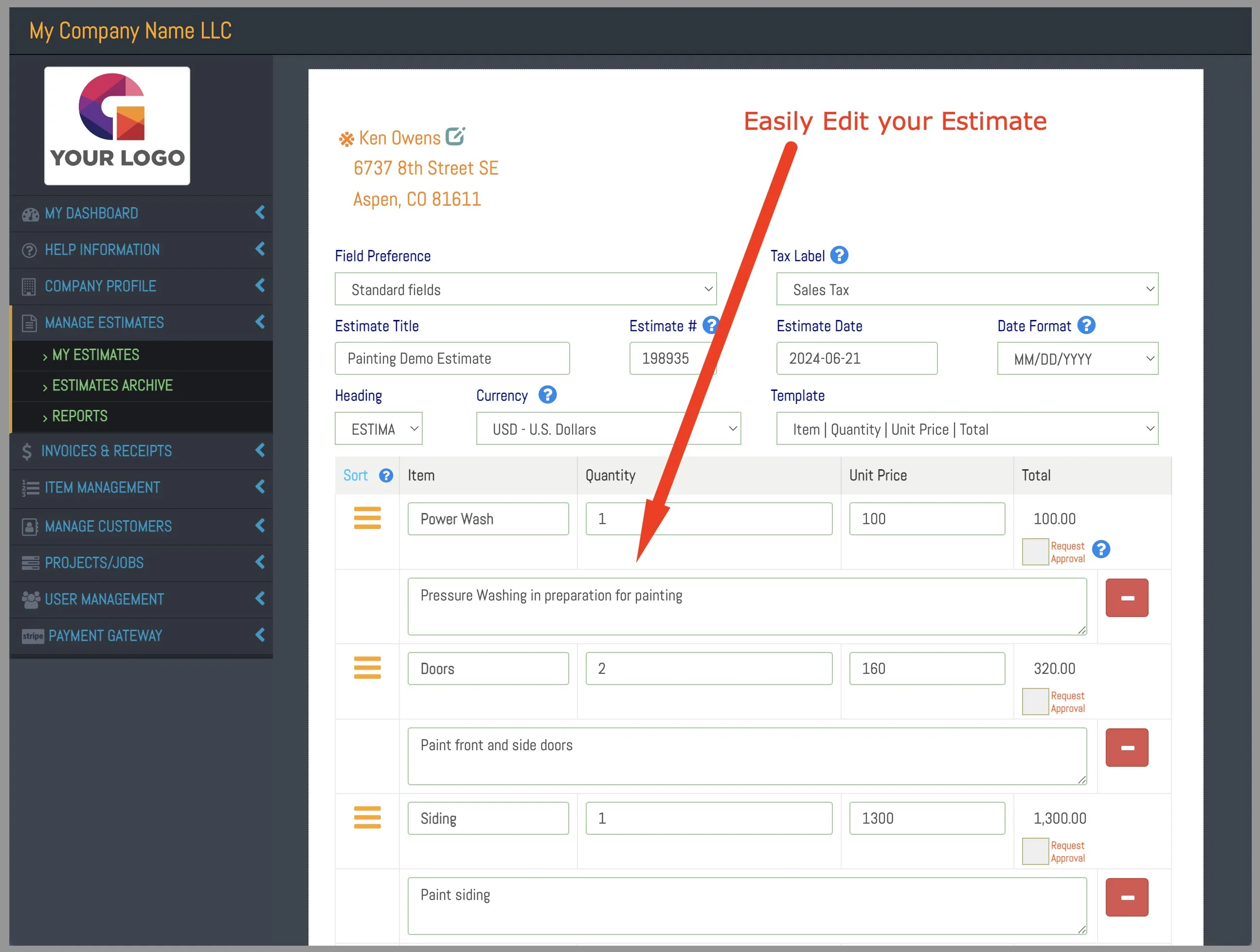 Estimate & Invoice Maker screenshot 4
