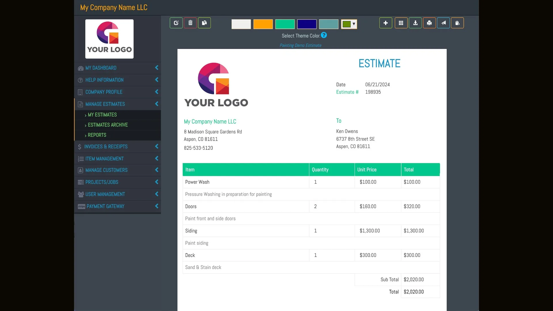 Estimate & Invoice Maker screenshot 5