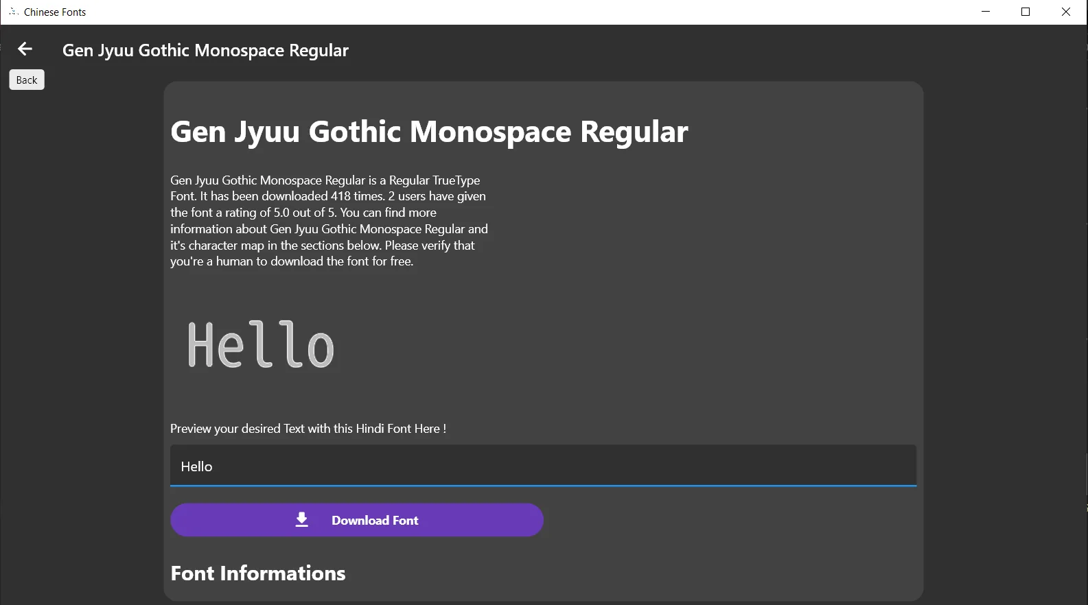 All Chinese Fonts app screenshot 1