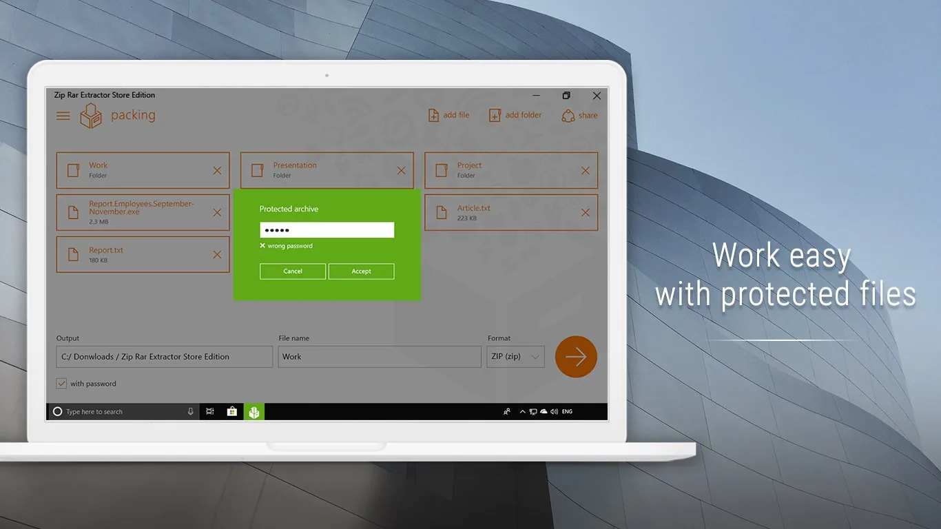 Zip Rar Extractor Store Edition screenshot 1