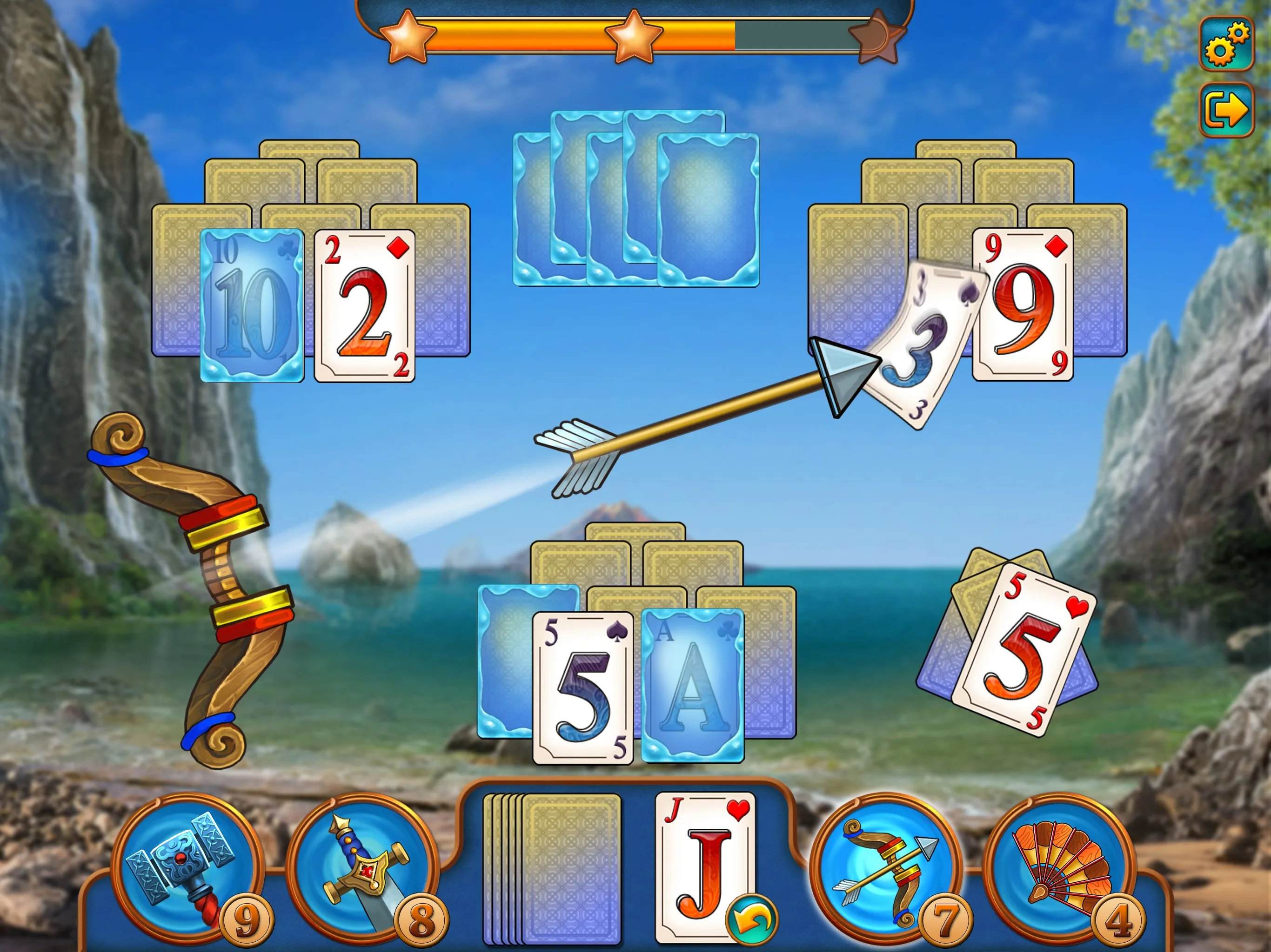 Magic Tri Peaks Solitaire screenshot 1
