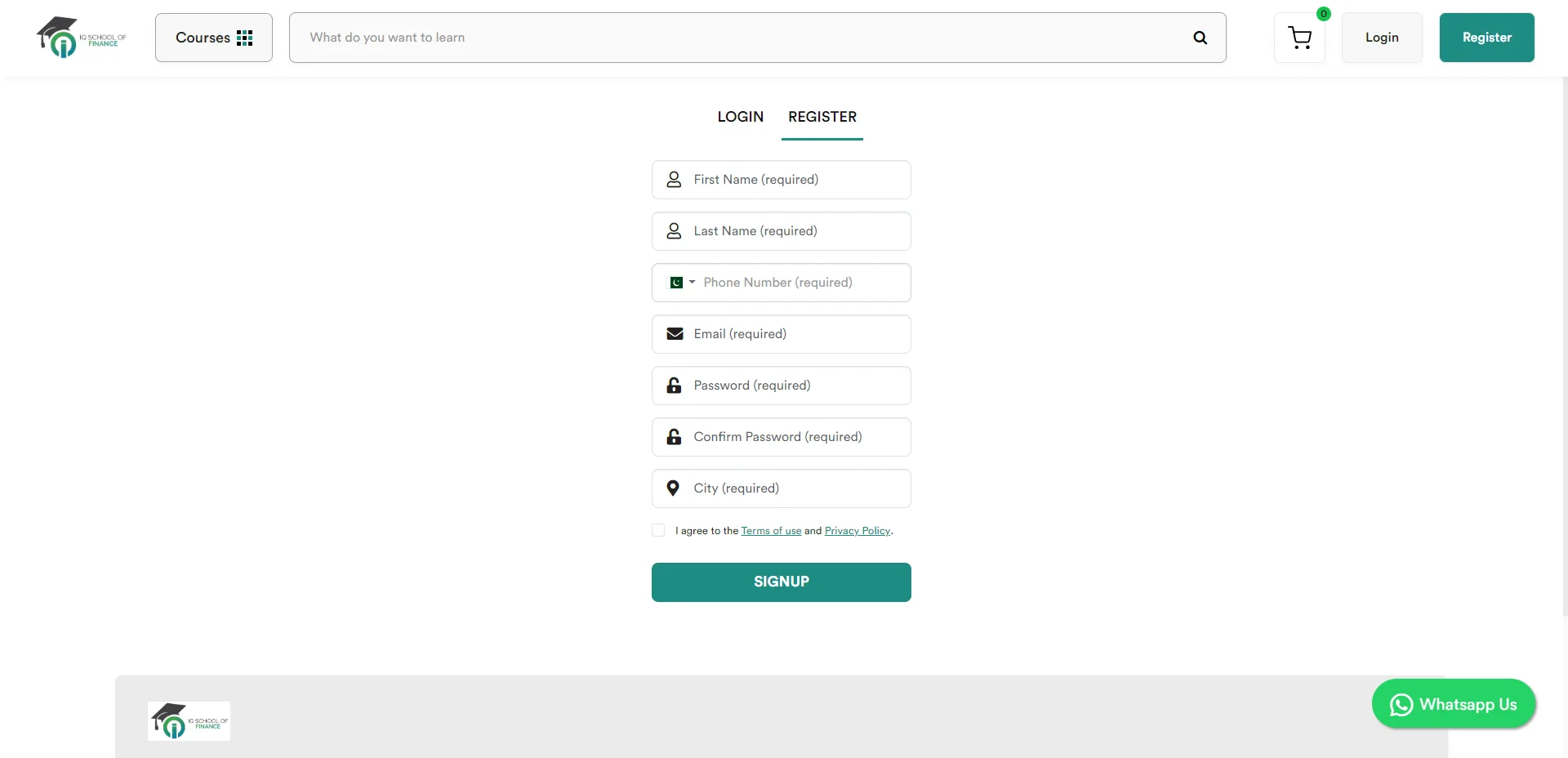 IQSF LMS screenshot 2