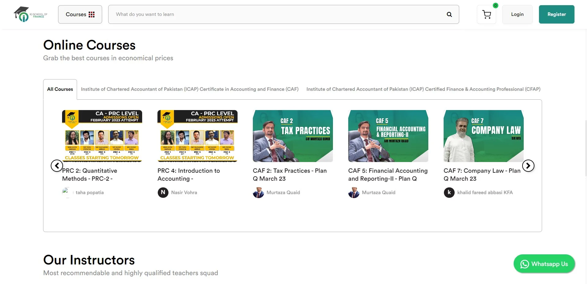 IQSF LMS screenshot 4