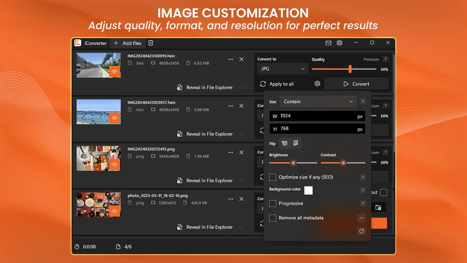 iConverter: Batch Image Converter - HEIC, RAW to JPG screenshot 3