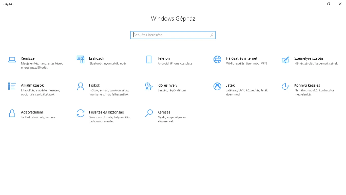 Magyar – Felhasználói felület nyelvi csomagja screenshot 1