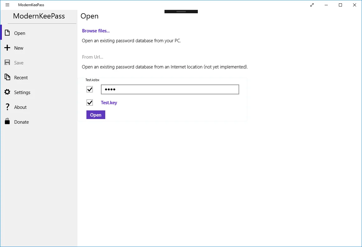 ModernKeePass screenshot 1