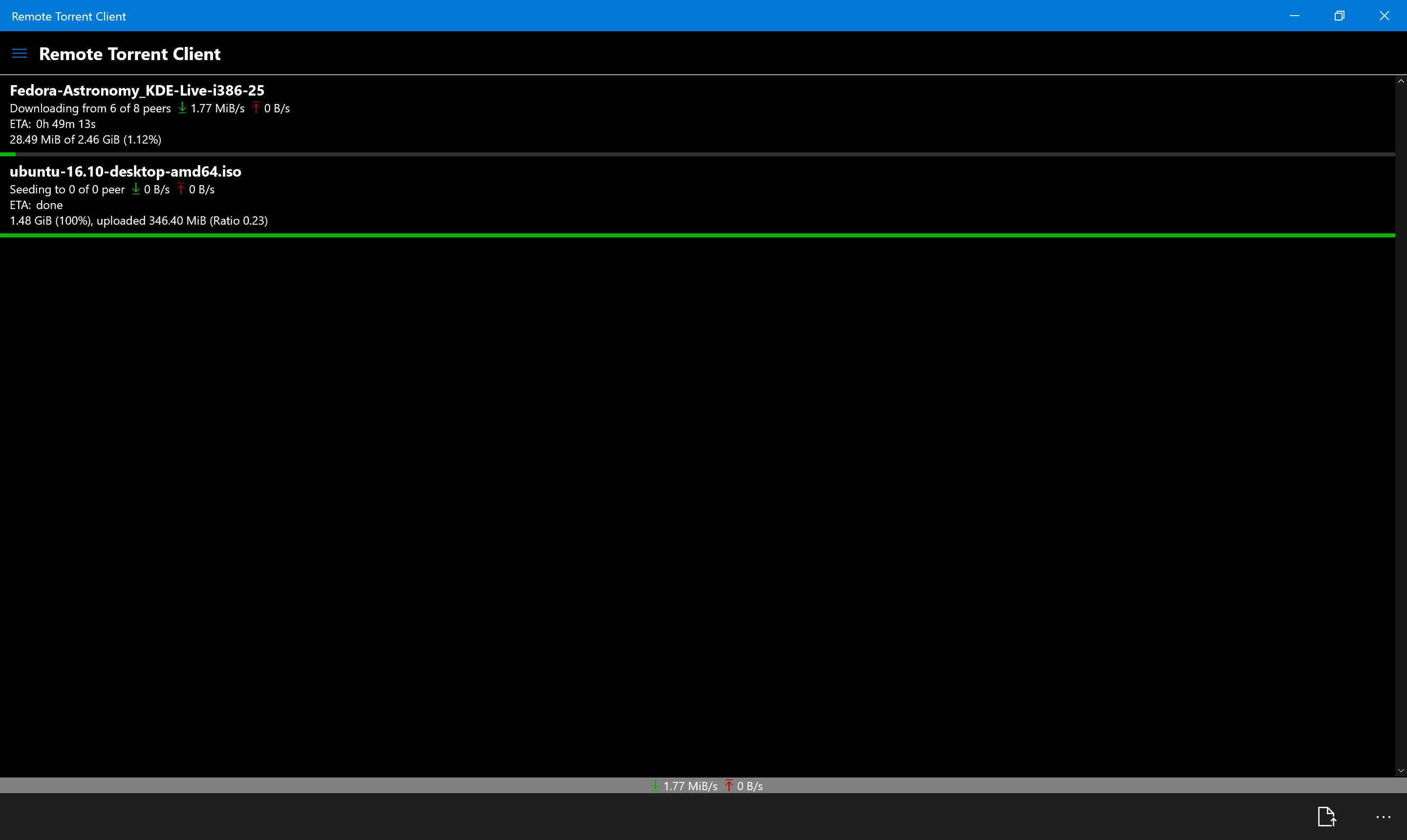 Remote Torrent Client screenshot 1