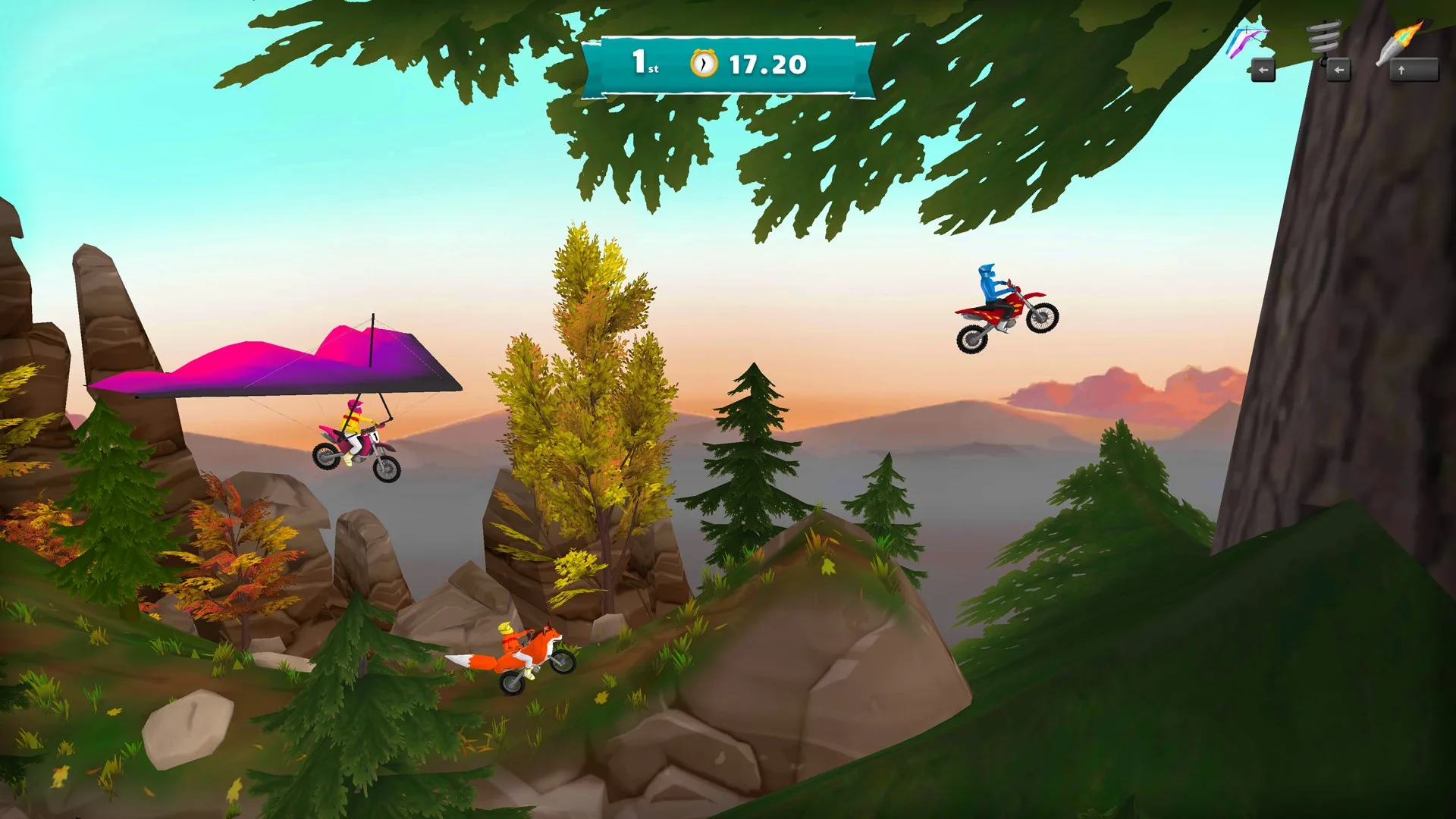 Sunset Bike Racer 2 - Airborne Motocross screenshot 4