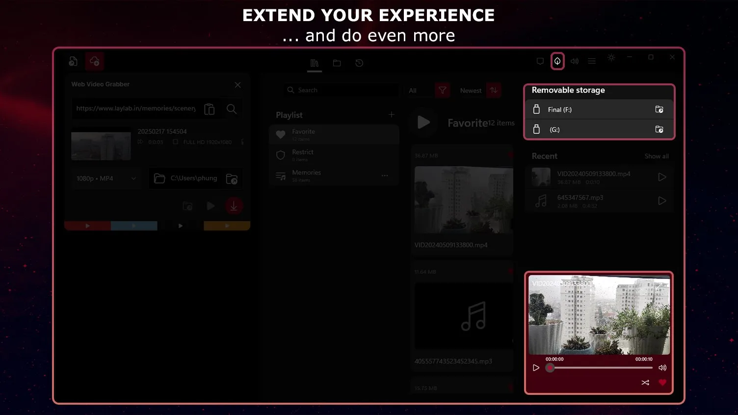 Play-list: Universal Media Player, Converter & Web Video Grabber screenshot 5