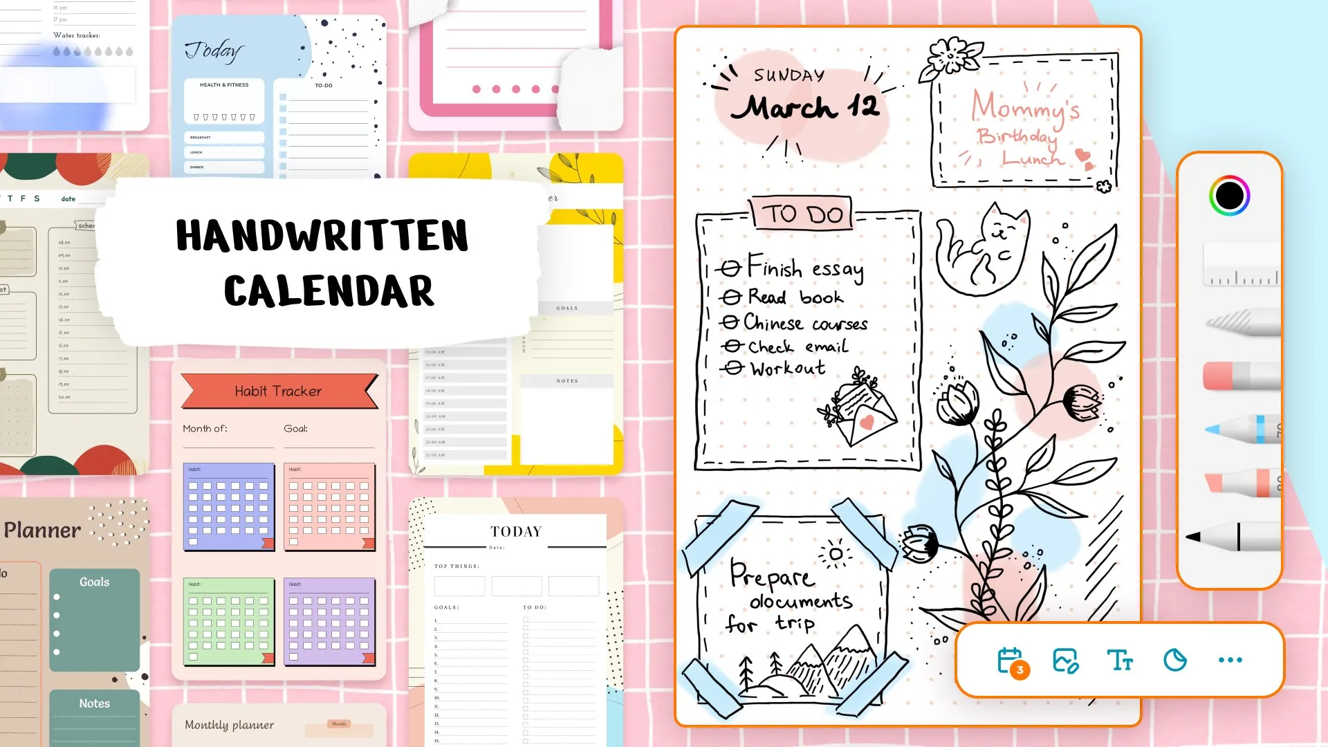 Pencil Calendar - Daily Journal & Task List screenshot 4